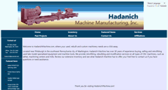 Desktop Screenshot of hadanichmachine.com